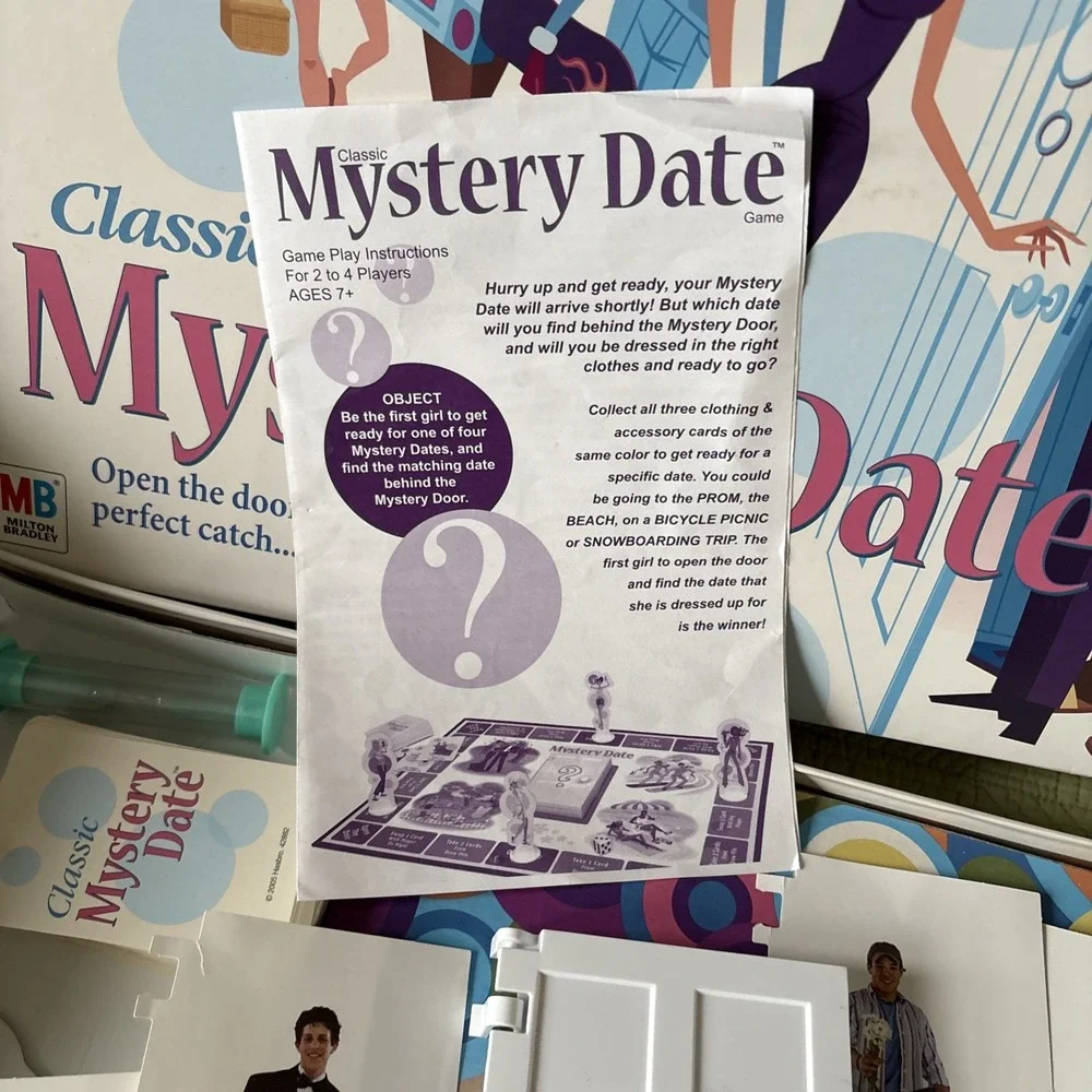Classic Mystery Date Game Milton Bradley Incomplete Parts Replacement Only